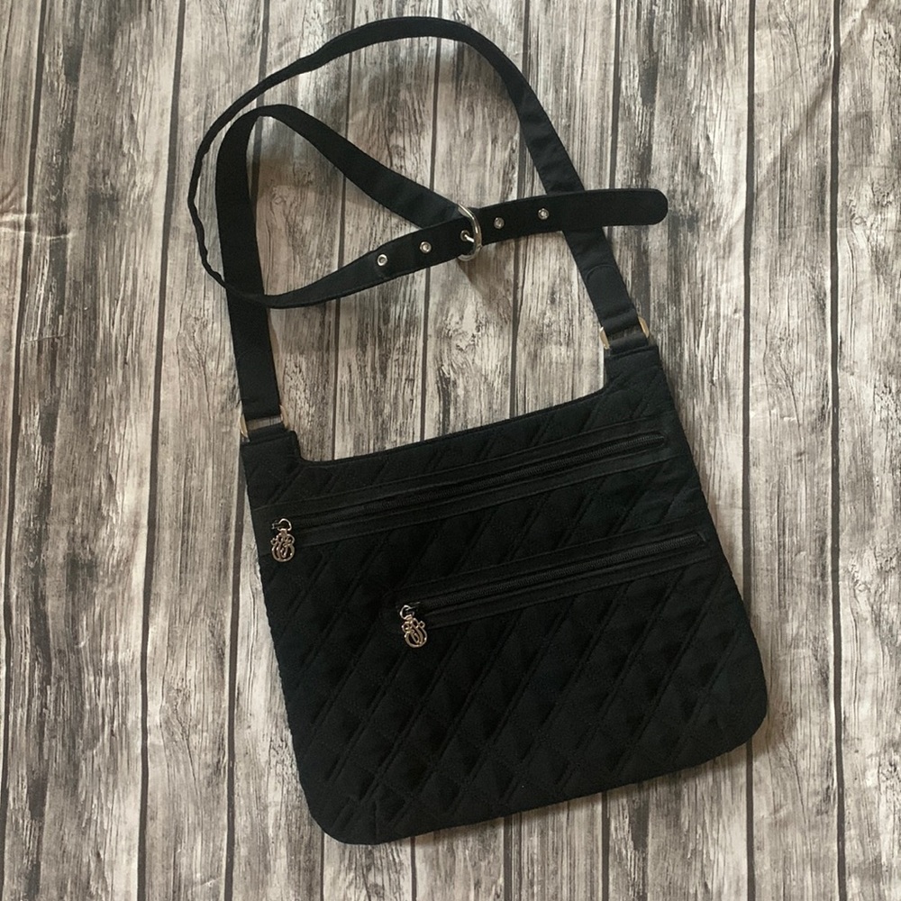 Vera Bradley | Crossbody Black Microfiber Purse